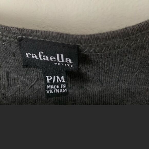 Rafaella gray button down sweater with sequin, great condition, P/M - Picture 2 of 6